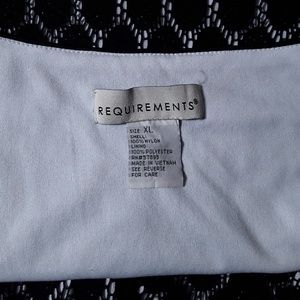 Requirements Tops - Requirements Black Lace White Lining Blouse Top Requirements Tops - Requirements Black Lace White Lining Blouse Top